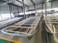 Allsea 21 pieds/6.4m USA Standard coque en aluminium gonflable yacht de pêche hors-bord pour les fêtes de famille ponton bateau flottant à vendre