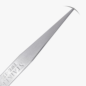 Pincettes en acier inoxydable à tête droite de précision 125 mm pour cils, ongles et outils de bricolage - Product Image 4