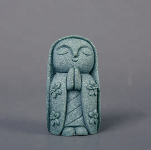 หินทรายสีเขียวสุดสร้างสรรค์รูปปั้นพระขนาดเล็กของตกแต่งสวนสไตล์เซนของตกแต่งตู้ปลา<span class=keywords><strong>บอน</strong></span><span class=keywords><strong>ไซ</strong></span>ประดับภูมิทัศน์ขนาดเล็กสำหรับใส่ชาสัตว์เลี้ยง - Product Image 3