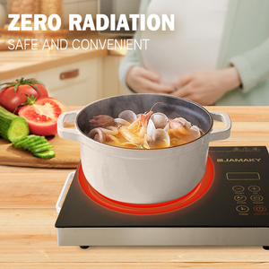 JAMAKY Fornello a Infrarossi per Uso Domestico 2800W, Piastra Elettrica Multifunzione Digitale, Fornello a Induzione - Product Image 6