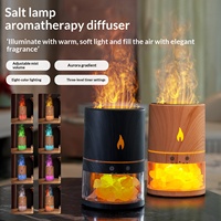 Mini diffuseur d'arômes ultrasonique USB, humidificateur coloré et diffuseur d'arômes, diffuseur d'huiles essentielles à flamme électrique