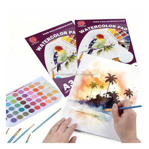 Cuadernos <span class=keywords><strong>de</strong></span> Acuarela Profesionales Tamaño A5 300g Páginas Interiores Personalizadas en Papel <span class=keywords><strong>de</strong></span> Acuarela <span class=keywords><strong>para</strong></span> Dibujo y Bosquejo Artístico - Product Image 4