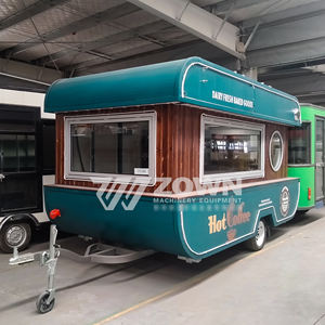Atractiva Unidad Móvil de Comida de Fibra de Vidrio, Carrito Compacto para Vendedores de Comida, Encantador Carrito de Comida con Ruedas, Mini Camión de Comida para Hamburguesas, Helados y Aperitivos - Product Image 2