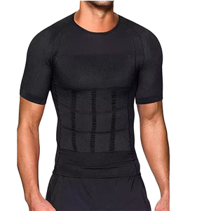 Chemise de compression amincissante <span class=keywords><strong>pour</strong></span> homme en nylon 140D, gaine sculptante sans couture <span class=keywords><strong>pour</strong></span> <span class=keywords><strong>le</strong></span> contrô<span class=keywords><strong>le</strong></span> du <span class=keywords><strong>ventre</strong></span>, <span class=keywords><strong>le</strong></span> soutien du dos et <span class=keywords><strong>le</strong></span> modelage de la poitrine - Product Image 1