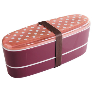 Japanese Style Double Layer Rectangular Bento <b>Box</b> Plastic Microwaveable <b>Lunch</b> <b>Box</b> - Product Image 4