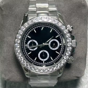 Custom High Quality Classic Luxury Stainless Steel Diamond Wristwatch Waterproof Automatic Sapphire Mechanical Brand <b>Watches</b> Men - Product Image 4