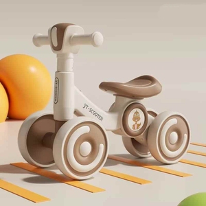 Vélo d'équilibre à quatre roues en plastique 3 en 1 de haute qualité pour enfants apprenant à marcher avec un harnais de sécurité à 3 points - Product Image 3