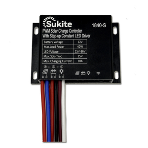 Supwm <span class=keywords><strong>PWM</strong></span> <span class=keywords><strong>Boost</strong></span> 1840 12V 40W <span class=keywords><strong>10A</strong></span> güneş sensörü ile sokak ışık güneş enerjisi için şarj regülatörü proje sokak lambası - Product Image 1