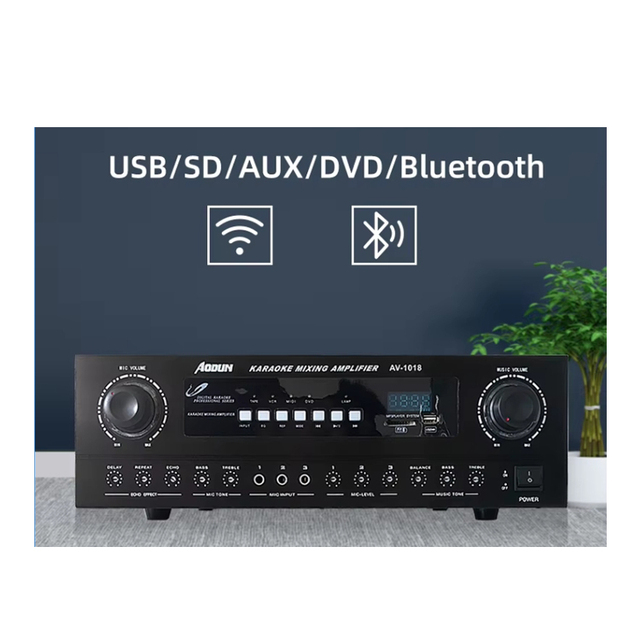 Factory Professional Amplifier 2.0 Powerful Amplifier 250 Watts 2 Channel Home System Audio Amplifier