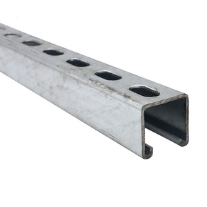 Canal Unistrut en acier inoxydable 316 de type C, avec écrous et boulons pour chemin de câbles, 1 5/8 x 1 5/8, longueur personnalisée P1000T - Product Image 3