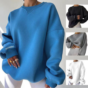 Felpe Oversize da Donna PASUXI, Pullover Casual Stampato <span class=keywords><strong>con</strong></span> Colletto a Costine, Felpe <span class=keywords><strong>con</strong></span> Cappuccio in <span class=keywords><strong>Pile</strong></span> Streetwear, Top da Donna per il Pendolarismo - Product Image 5