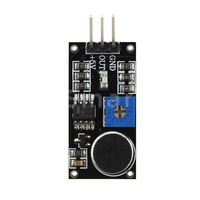 Modul Sensor suara 3 Pin penguat Sensor deteksi suara Amplifier LM393 mikrofon listrik Kit DIY