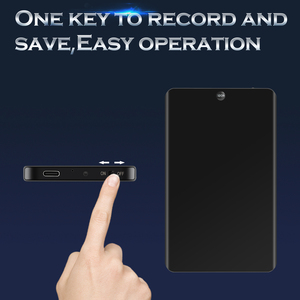 V66 âm thanh kỹ thuật số ghi âm xách tay Hifi ghi âm 2500mAh Thời gian pin dài một nút để ghi lại Dictaphone có thể sạc lại - Product Image 3