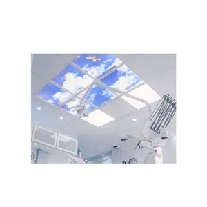 Led蓝天吸顶灯面板600x 600mm壁灯装饰led面板办公室照明3D墙纸