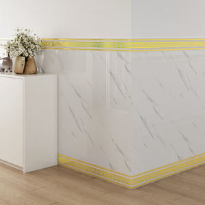 Battiscopa in Marmo Autoadesivo <span class=keywords><strong>per</strong></span> Decorazione Cucina, <span class=keywords><strong>Bordo</strong></span> Murale 3D in Marmo <span class=keywords><strong>per</strong></span> Decorazione Soggiorno, Carta da Parati in Marmo Impermeabile - Product Image 6