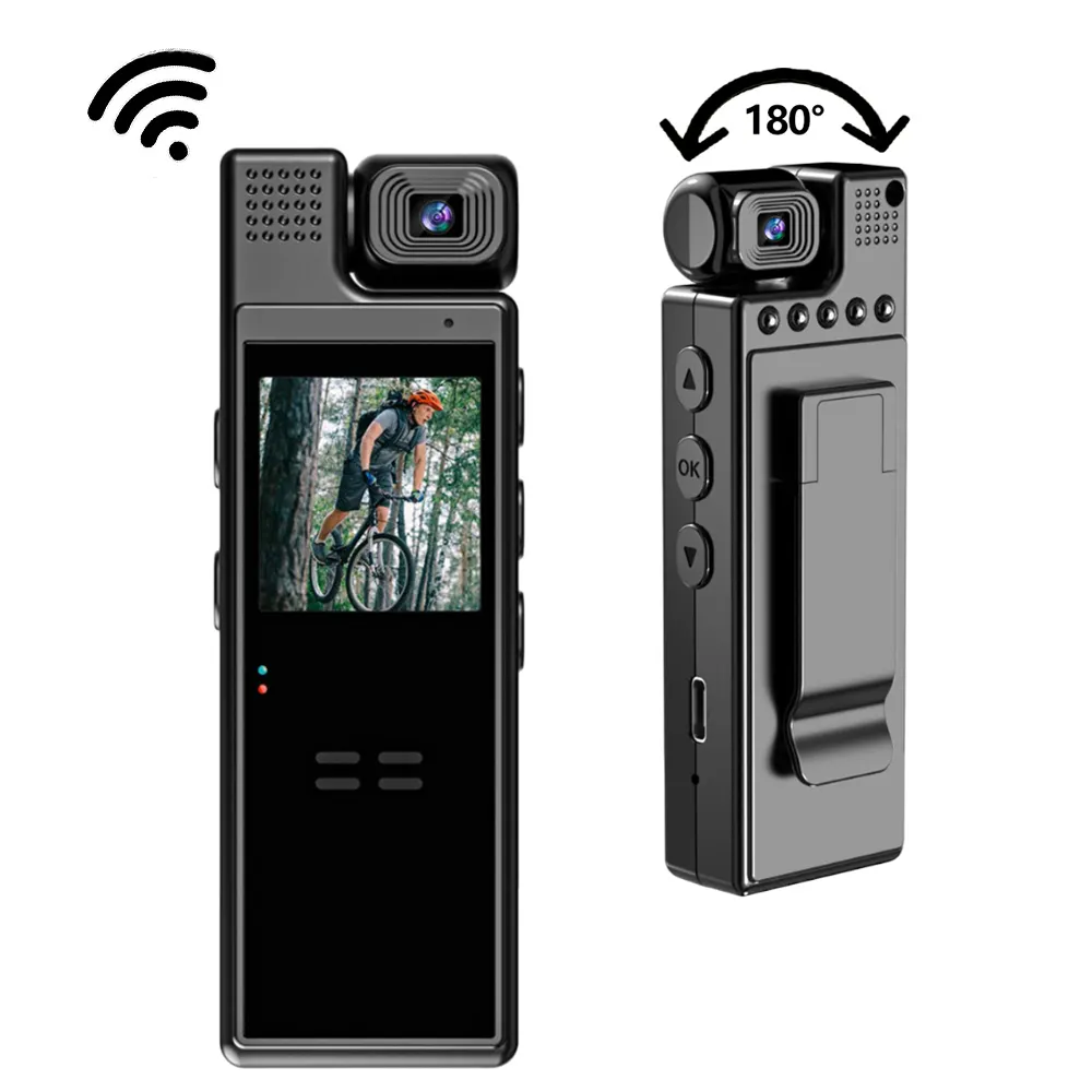 1.3inch Screen 1080P Micro Body Camcorder IR Wifi Sports DV Video Voice Recorder Long Battery Working time Wearable CCTV Camera