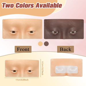 Masque réutilisable en silicone pour le visage et le corps, modèle d'entraînement pour maquillage permanent et cils, idéal pour la formation en cosmétiques - Product Image 5