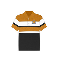 Pull Polo en Tricot à Manches Courtes en Coton pour Homme Impression Personnalisée pour l'Été Pull de Haute Qualité pour Fraternité