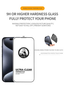 Protector de Pantalla de Vidrio Templado 2.5D Premium 9H para <span class=keywords><strong>iPhone</strong></span> 13 <span class=keywords><strong>14</strong></span> 15 16 <span class=keywords><strong>Pro</strong></span> Max <span class=keywords><strong>Cristal</strong></span> Templado - Product Image 4