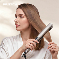 Lisseur de cheveux PRITECH, fer à lisser professionnel, plaques en céramique, styler pour cheveux, chauffage rapide PTC, écran LED, 230C, double tension