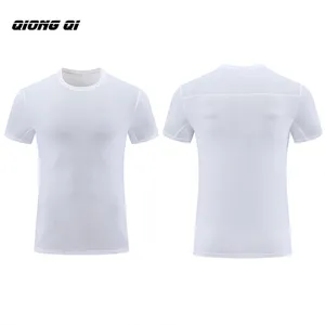 Deportes de secado rápido de manga corta casual suelto transpirable cuello redondo color sólido fitness correr deportes camiseta tops para hombres