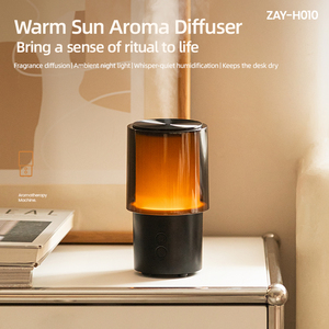 Tinh dầu khuếch tán hương thơm 3 màu ánh sáng ban đêm 2 chế độ sương mù yên tĩnh 30dB Máy tính để bàn cầm tay tạo độ ẩm điện Thân thiện với môi trường lớn - Product Image 1