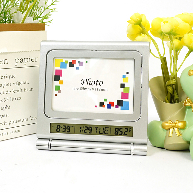 Digital Clock with Photo Frame Desktop Gifts New Smart Electronic Table Digital Multifunction Alarm Clock