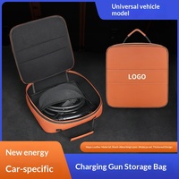 Boîtes de rangement pour chargeur de voiture électrique en cuir Nappa, étanches, organiseur de câble de charge automobile, accessoires