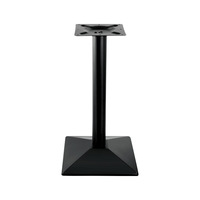 Pied de table en acier au carbone noir, style incliné tridimensionnel, moderne et minimaliste, pour café, restaurant, bar