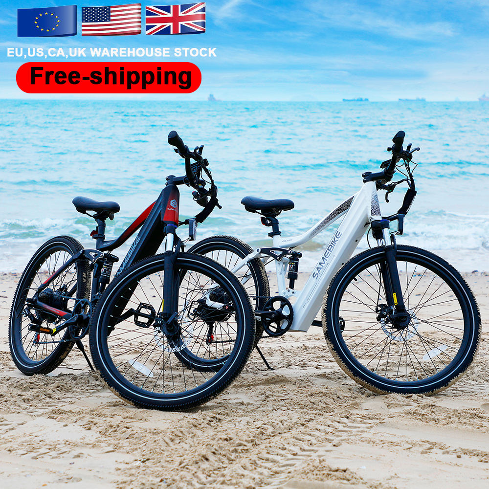 SAMEBIKE Overseas Warehouse High End Fast Delivery Inch Durable  Adult Black Electric Bike