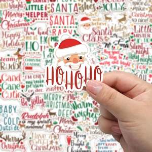 Autocollants Joyeux Noël, Autocollants Bonne Année, Cartes de Vœux, Enveloppes Cadeaux, Boîtes, Étiquettes, Autocollants Décoratifs pour la Décoration - Product Image 4