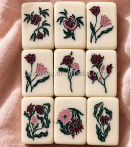 Juego de Mahjong Americano de Lujo Moderno de Alta Gama, 3 Capas, Grabado, Serie <span class=keywords><strong>Everett</strong></span>, 160 Fichas Estándar - Product Image 4