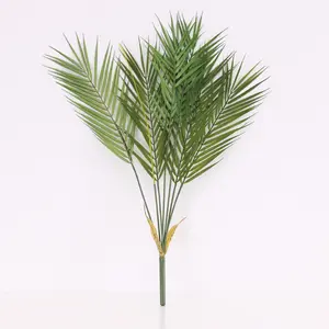O-X0050 La Migliore vendita piante artificiali foglie di palma di plastica decorativa verde foglie di erba simulazione verde fiore decorazione - Product Image 1