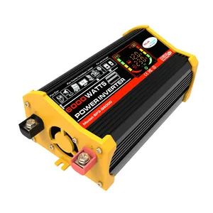 500W Car Inverter 12V To 220V With Usb Ports Dc To Ac Clips Type Interface Vehicle Portable Power Converter