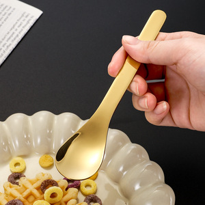 ชุดช้อนส้อมสแตนเลส 304 สีสันสดใส สำหรับของหวาน กาแฟ ชา น้ำผึ้ง รังนก - Product Image 5