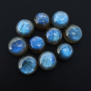 Labradorite noire arc-en-ciel polie à la main, pierre précieuse naturelle en vrac FF pour bijoutiers, 4-20 mm, évaluation tierce pour bagues et bijoux - Product Image 1