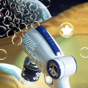 Pistolas de burbujas juguetes para niños luz Led astronauta máquina de burbujas espaciales automática máquina de pistola de burbujas espaciales - Product Image 5