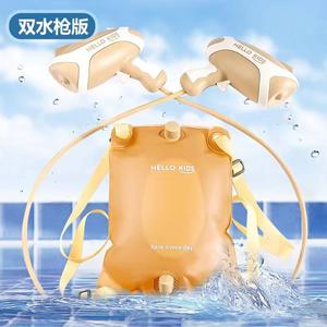 กระเป๋าเป้สะพายหลังแบบนิ่มสำหรับเด็กปืนฉีดน้ำแบบดึงได้ขนาดใหญ่ของเล่นในน้ำสำหรับฤดูร้อน - Product Image 3