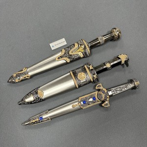 Trung Đông Scimitar Thời Trung Cổ màu đen phức tạp thép thu thanh kiếm bao kiếm hiệp sĩ Thập Tự Chinh Templar thanh kiếm với vỏ bọc - Product Image 5