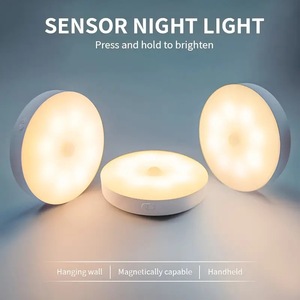 Lampu Malam LED Sensor Gerak Nirkabel Isi Ulang untuk Kamar Tidur Rumah Dapur Lampu Induksi Tubuh Lampu Kabinet - Product Image 2