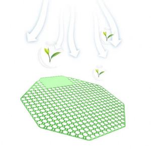 Nouveau design : Écrans de urinoir désodorisants en plastique EVA, forme hexagonale, avec support de parfum et logo de marque, pour toilettes et salles de bain - Product Image 2