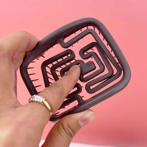 BLISSLIFE, masaje cuadrado hueco, cepillo antiestático ventilado ecológico con masajeador de cuero cabelludo portátil seco y húmedo - Product Image 6