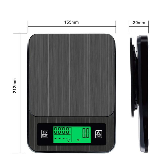 Bluetooth Connection Popular Digital Kitchen Scale 3kg 0.1g Coffee Electronic Scale With Timer and Probe