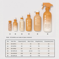 Botellas de Vidrio Redondas Personalizadas Estilo Boston para Aceite Capilar, Champú y Acondicionador con Acabado Mate y Serigrafía