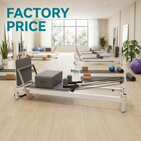 Machine de Pilates Reformer Professionnelle Ajustable de Qualité Supérieure en Alliage d'Aluminium pour Studio Commercial