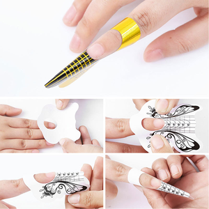 Nail <strong>Supplier</strong> 24 Designs Paper Manicure Tool Private Logo Acrylic Extension Nail <strong>Form</strong> - Product Image 3