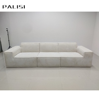 Platzsparende modulare komprimierte Sofa garnitur Würfel Design Schnitts chaum gefüllt Cord Stoff Großhandels preis Lieferung