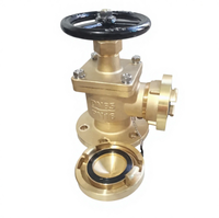 Vanne manuelle en laiton forgé GB/T pour hydrant d'incendie, industrie marine, DN50-DN65, pompe à eau, huile, gaz, garantie 1 an - Vente en gros