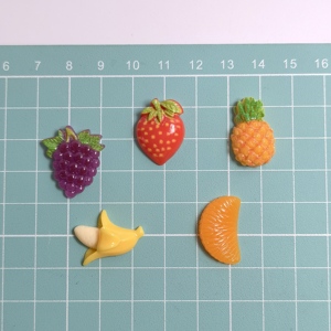 100pcs Resin Fruits Charms Flat Back Cabochon Headwear Accessories DIY <b>Scrapbooking</b> Crafts Phone Case Decoration - Product Image 2