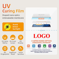 Film protecteur d'écran en hydrogel UV transparent HD 0,25 mm, feuille de protection UV en TPU flexible 9H pour téléphone portable, découpable à la machine
